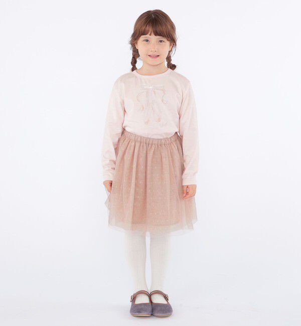 SHIPS KIDS「SHIPS KIDS:100～130cm / チュール スカート」|フレア|