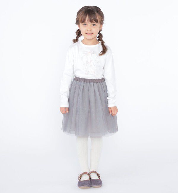 SHIPS KIDS「SHIPS KIDS:100～130cm / チュール スカート」|フレア|