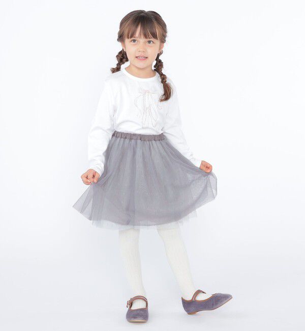 SHIPS KIDS「SHIPS KIDS:100～130cm / チュール スカート」|フレア|