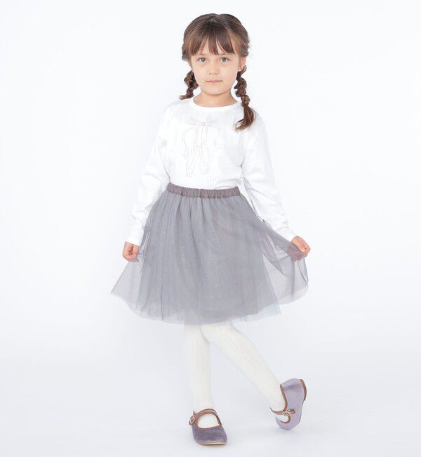 SHIPS KIDS「SHIPS KIDS:100～130cm / チュール スカート」|フレア|