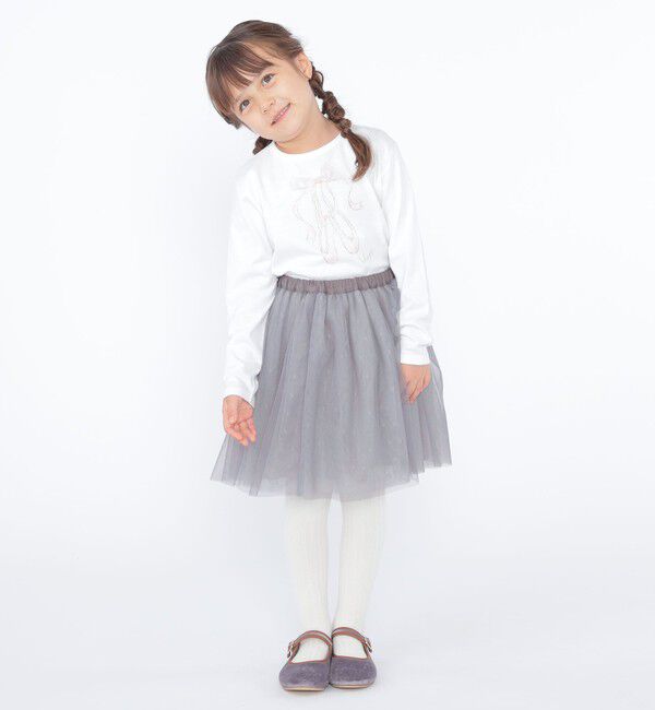 SHIPS KIDS「SHIPS KIDS:100～130cm / チュール スカート」|フレア|