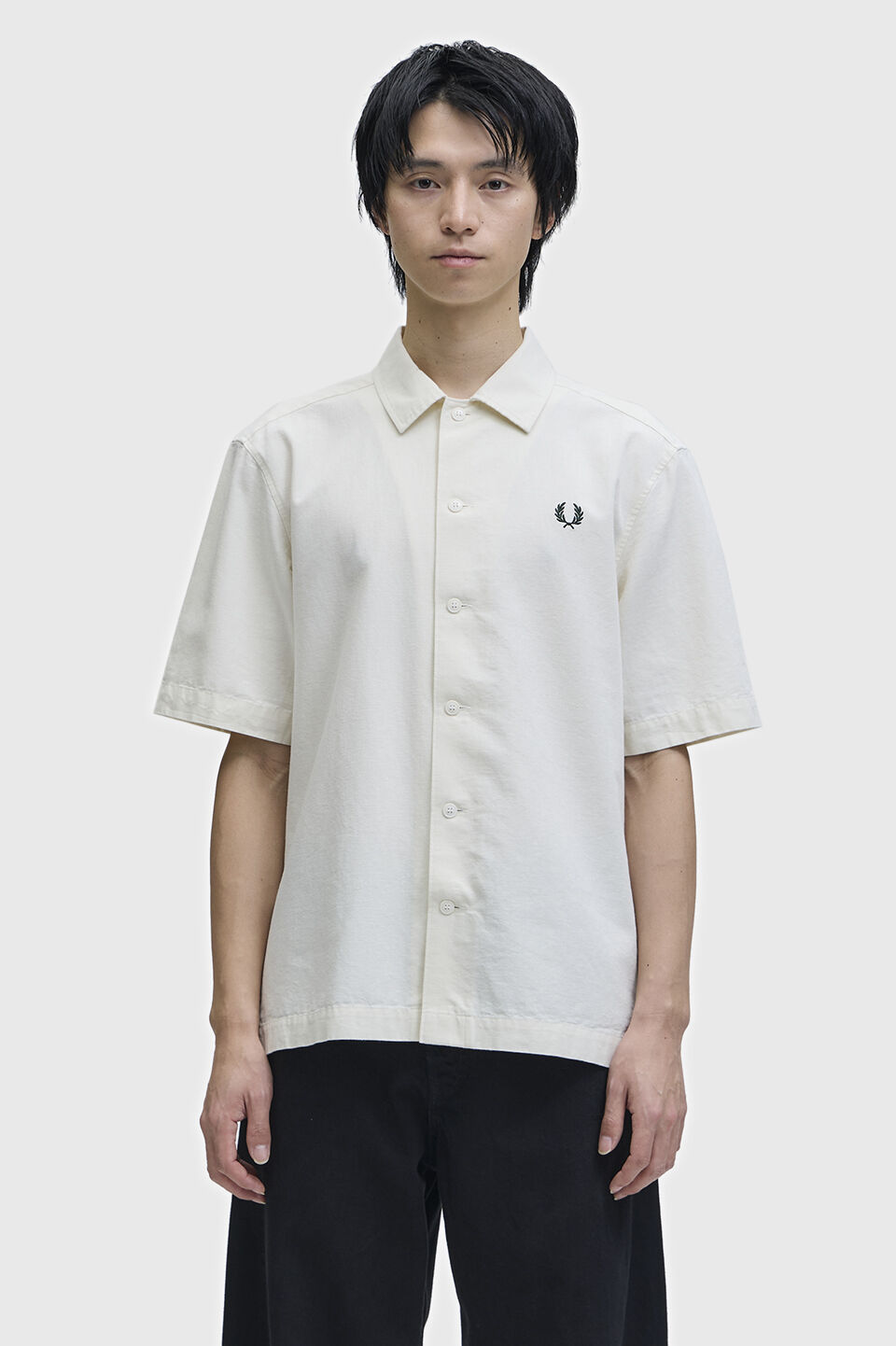 FRED PERRY 「Placket Detail Short Sleeve Shirt プラケットショートスリーブシャツ」|シャツ・ブラウス|