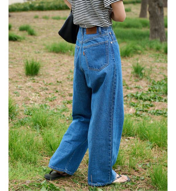 ≪予約 追加≫ULTサマーデニムハイライズルーズ5PKT BLUE/NAVY