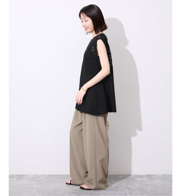 SLOBE IENA「《シリーズあり》レース編みノースリーブニット」|ニット・セーター|