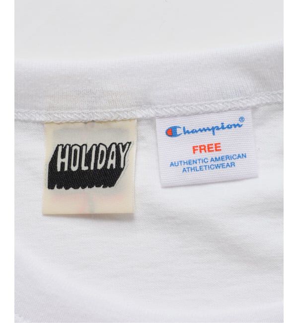 JOURNAL STANDARD「別注【CHAMPION*JOURNAL STANDARD by HOLIDAY】16s/1 Jersey T-SH」|Tシャツ・カットソー|