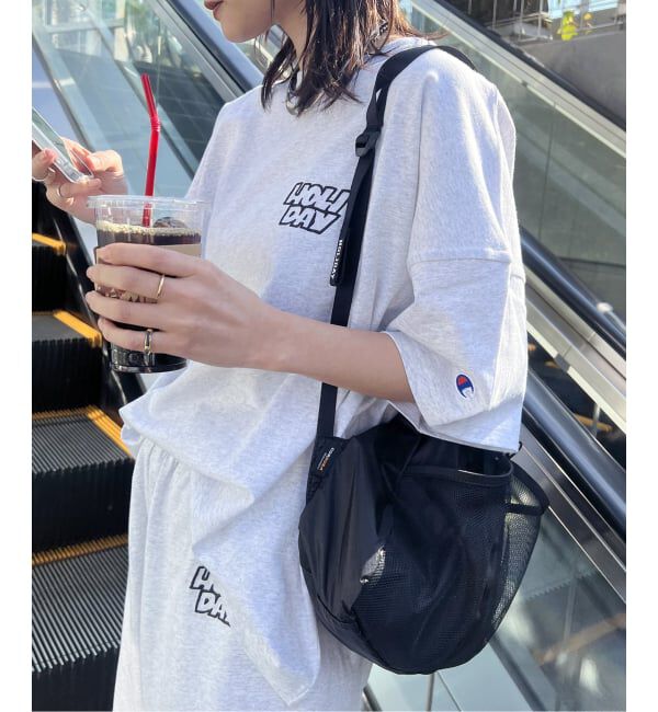 JOURNAL STANDARD「別注【CHAMPION*JOURNAL STANDARD by HOLIDAY】16s/1 Jersey T-SH」|Tシャツ・カットソー|グレー