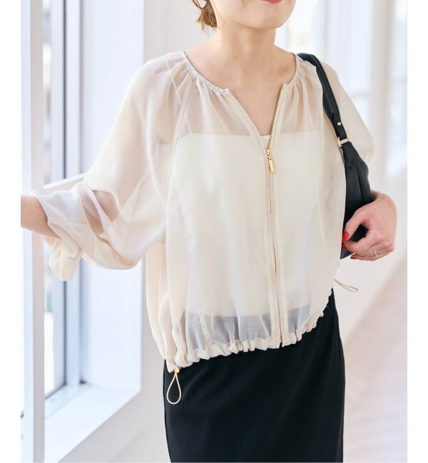 Spick and Span「メッシュギャザーブルゾン」|その他|