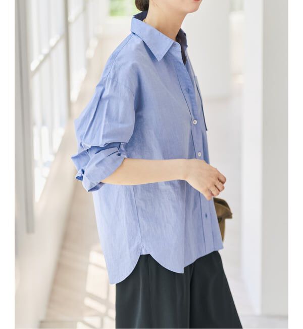 Spick and Span「《追加3》50コットンコンパクトシャツ」|シャツ・ブラウス|
