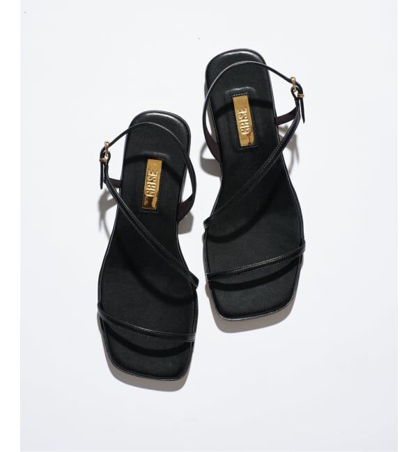 GRISE「《WEB+一部店舗限定》MIDORI UEEDA&times;GRISEナローストラップフラットサンダル」|サンダル|