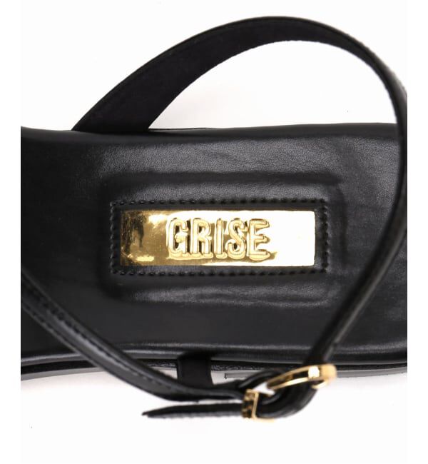 GRISE「《WEB+一部店舗限定》MIDORI UEEDA&times;GRISEナローストラップフラットサンダル」|サンダル|