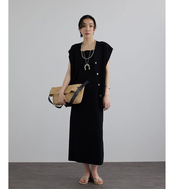 SALON adam et rope'「スクエアネックナローワンピース」|ワンピース|