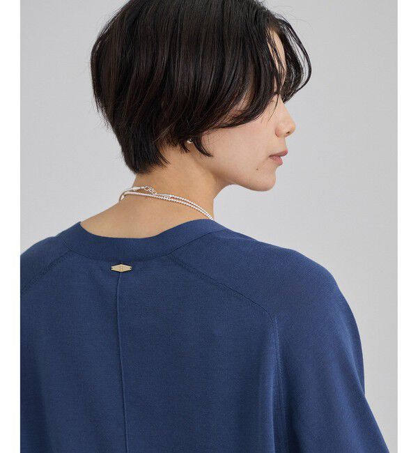 SALON adam et rope'「コットンシルクリネンVネックカーディガン」|カーディガン|