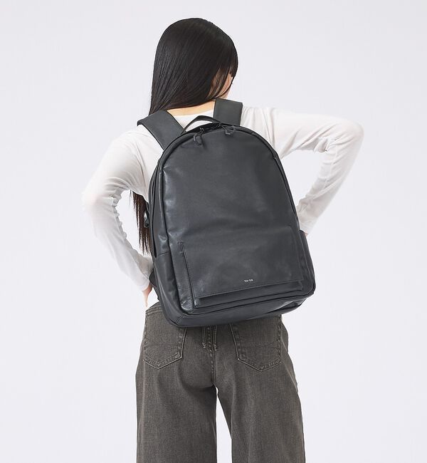 ABAHOUSE「【YArKA/ヤーカ】real leather flap pocket roun」|リュック|