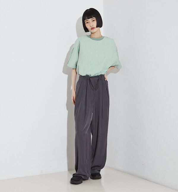 NOMINE「【セットアップ対応】ヴィンテージサテン ドロストコード パンツ」|その他|