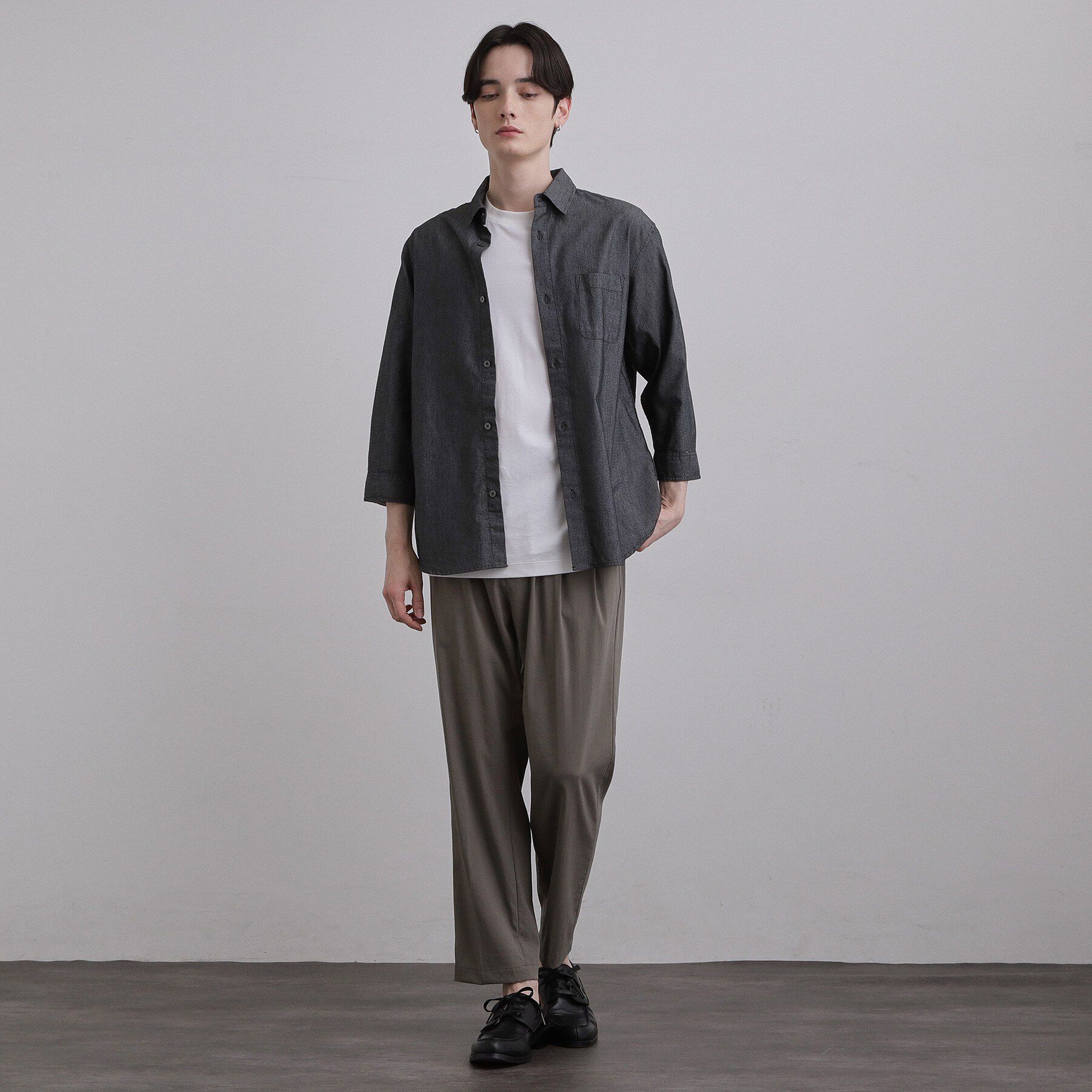 tk.TAKEO KIKUCHI「COOLMAX（R）7分袖シャツ」|シャツ・ブラウス|
