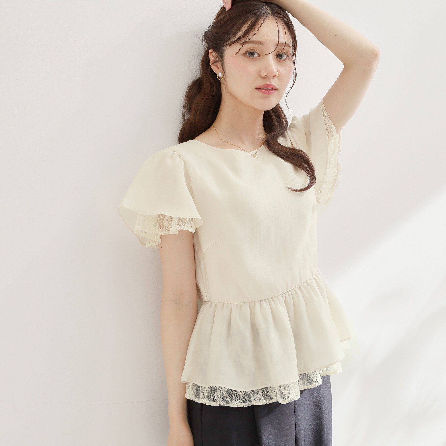 Couture broach「レースティアードブラウス」|シャツ・ブラウス|