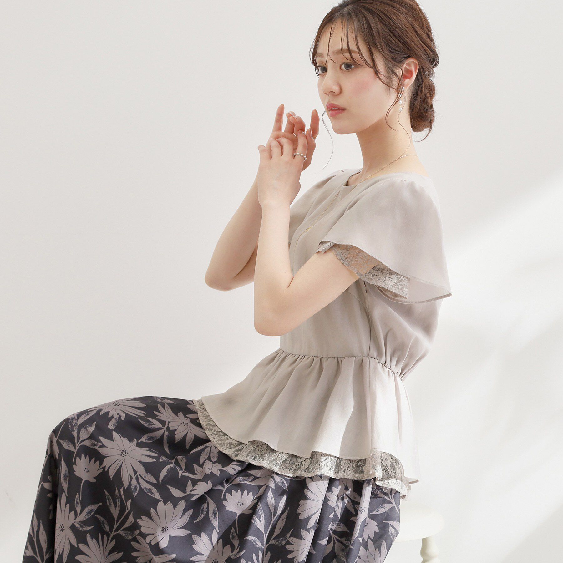 Couture broach「レースティアードブラウス」|シャツ・ブラウス|
