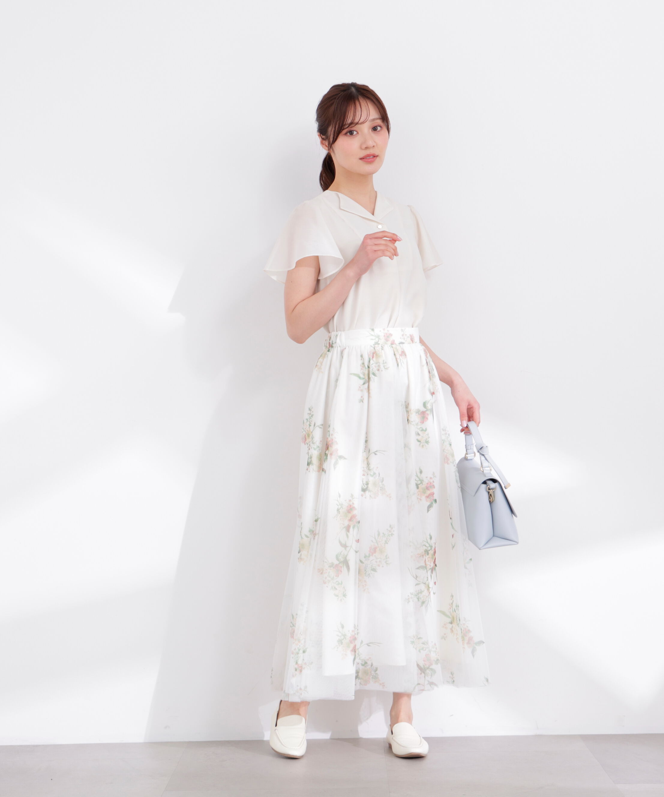 PROPORTION BODY DRESSING「フレアスリーブ開襟ブラウス 26SS」|シャツ・ブラウス|