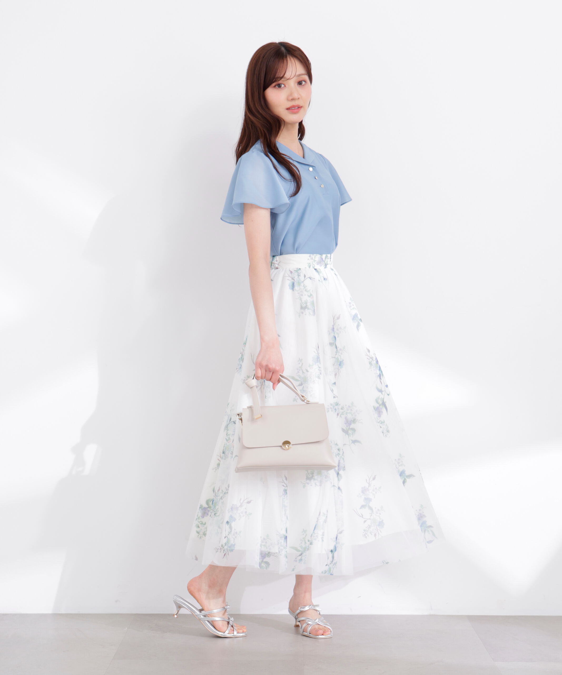 PROPORTION BODY DRESSING「フレアスリーブ開襟ブラウス 26SS」|シャツ・ブラウス|