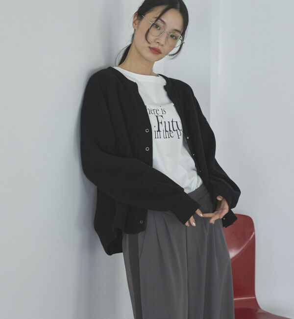 Doux archives「ダブルフェイスカットスナップカーディガン」|Tシャツ・カットソー|