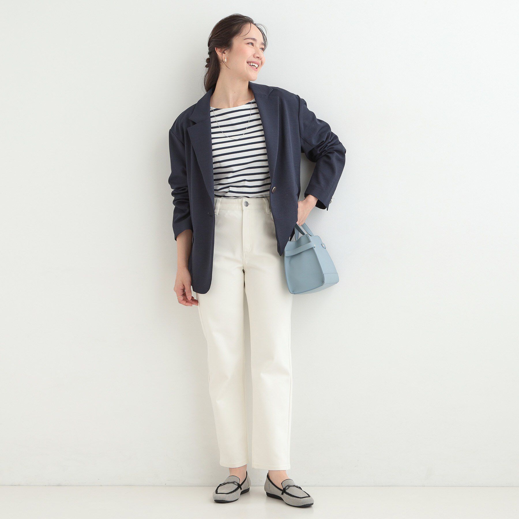 SHOO･LA･RUE「【洗濯機可/SS-LL/ストレッチ】すらっときれい見え 大人のストレッチストレートパンツ」|その他|