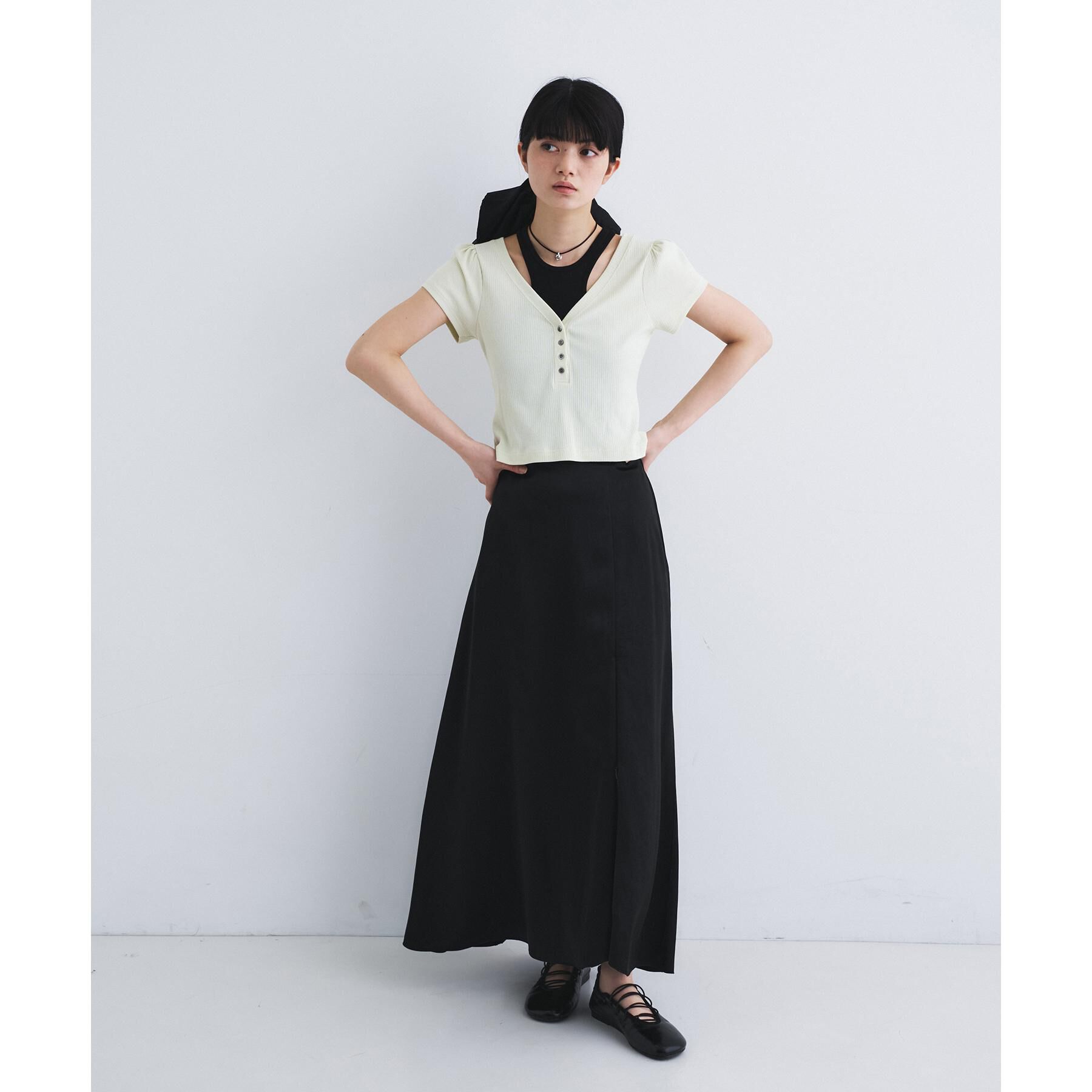 CODE A「【Re】design cut tank」|キャミソール|