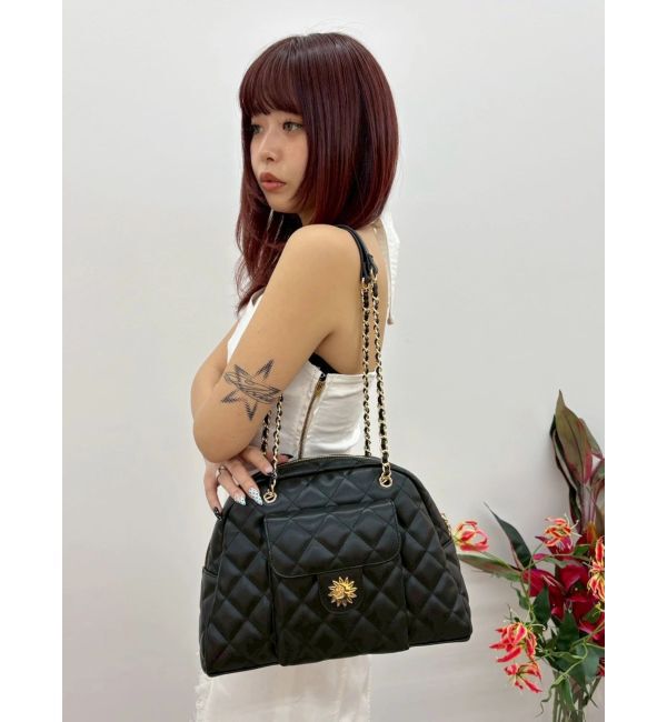 EVRIS「キルティングチェーンポケットBAG」|ショルダー・メッセンジャー|