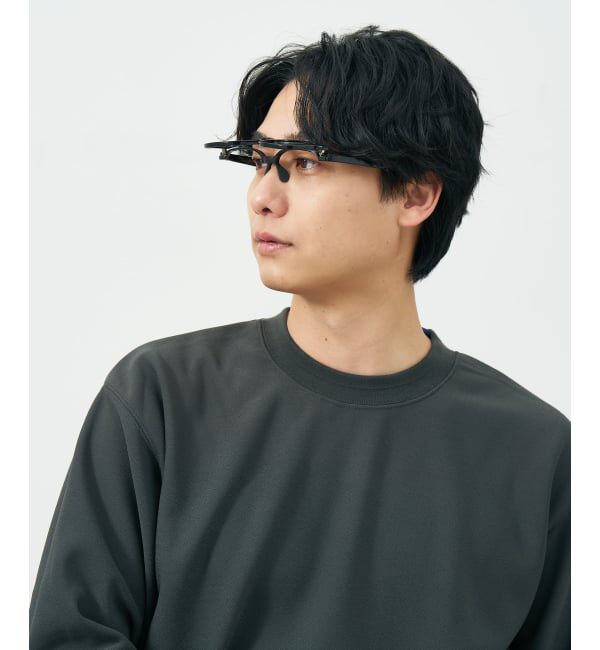  「新構造・跳ね上げ式 メガネ | FLIP UP フリップアップ | 軽量 伊達メガネ 度付き 度なし レンズ交換券付」|メガネ|