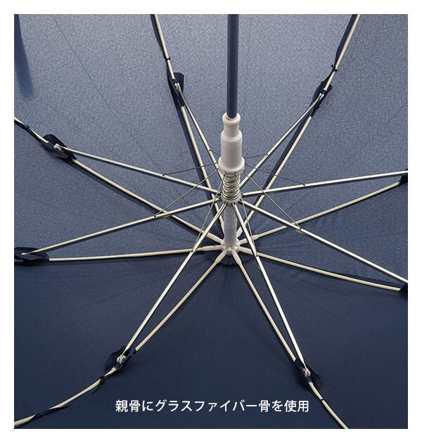 BACKYARD FAMILY「長傘 子供用 50cm 通販 反射テープ付 キッズ 園児 小学生 低学年 シンプル 無地 イエロー」|傘|