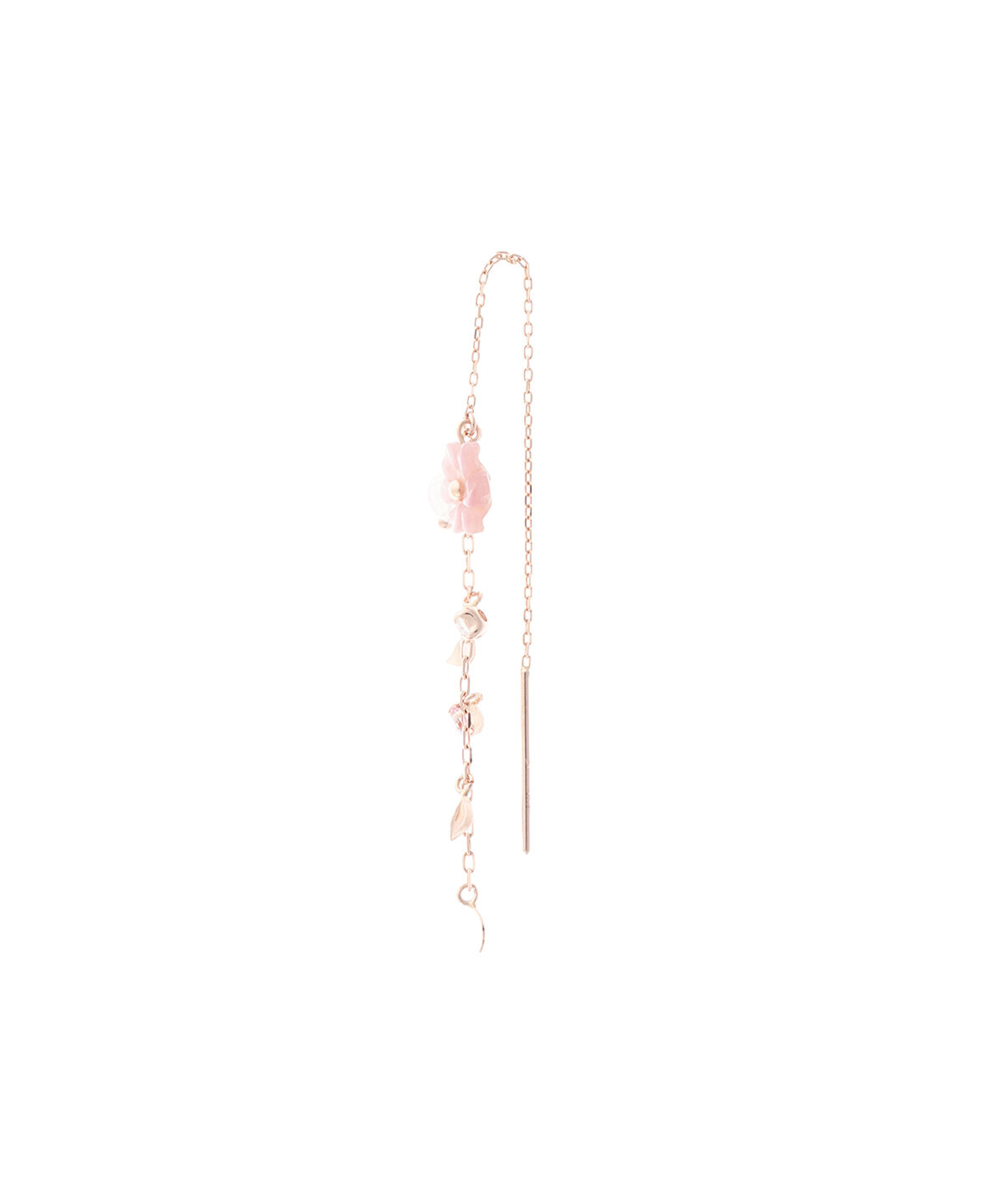 Samantha Tiara「K10 PG ピンクシェルフラワーピアス」|ピアス|