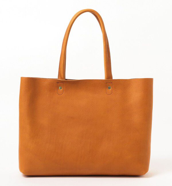 BEAMS「BEAMS｜【別注】SLOW/ TOTE｜トートバッグ｜栃木レザー ヌメ革 フルベジタブルタンニング｜男女兼用」|トートバッグ|