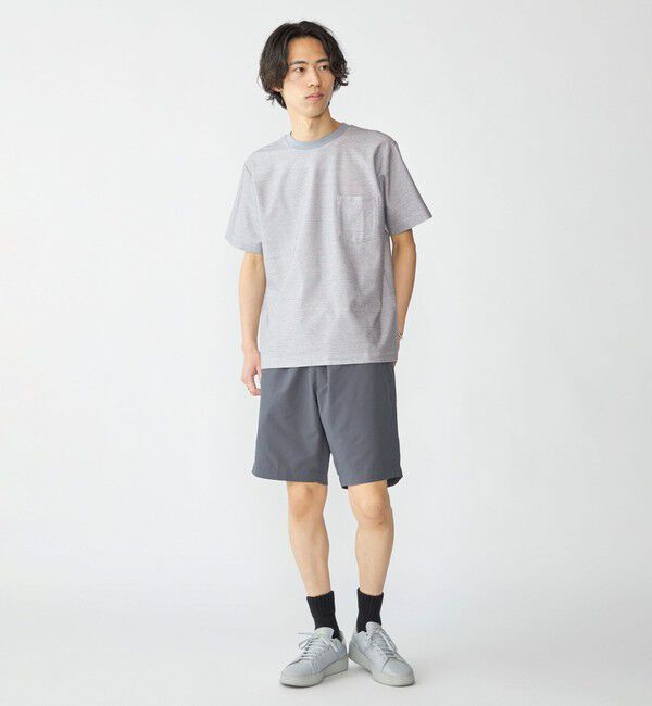 SHIPS「SHIPS: ジャカード マイクロ ボーダー Tシャツ」|Tシャツ・カットソー|
