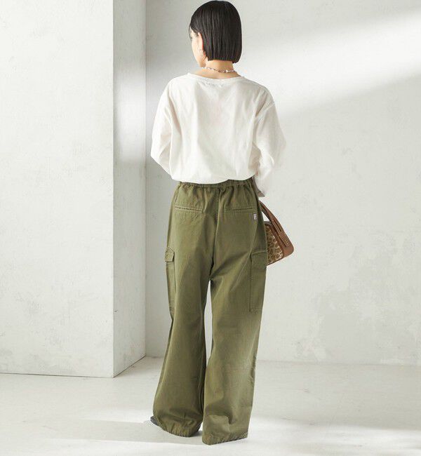 SHIPS for women「〈洗濯機可能〉オーガニックコットン ロング スリーブ TEE」|Tシャツ・カットソー|