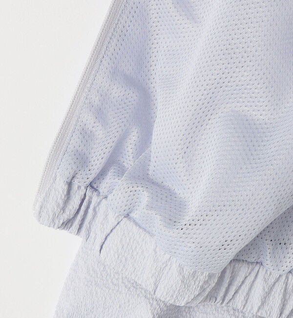 SHIPS KIDS「SHIPS KIDS:80～90cm / 〈UVカット〉ドライタッチ フリル ライト ブルゾン」|ブルゾン・スタジャン|