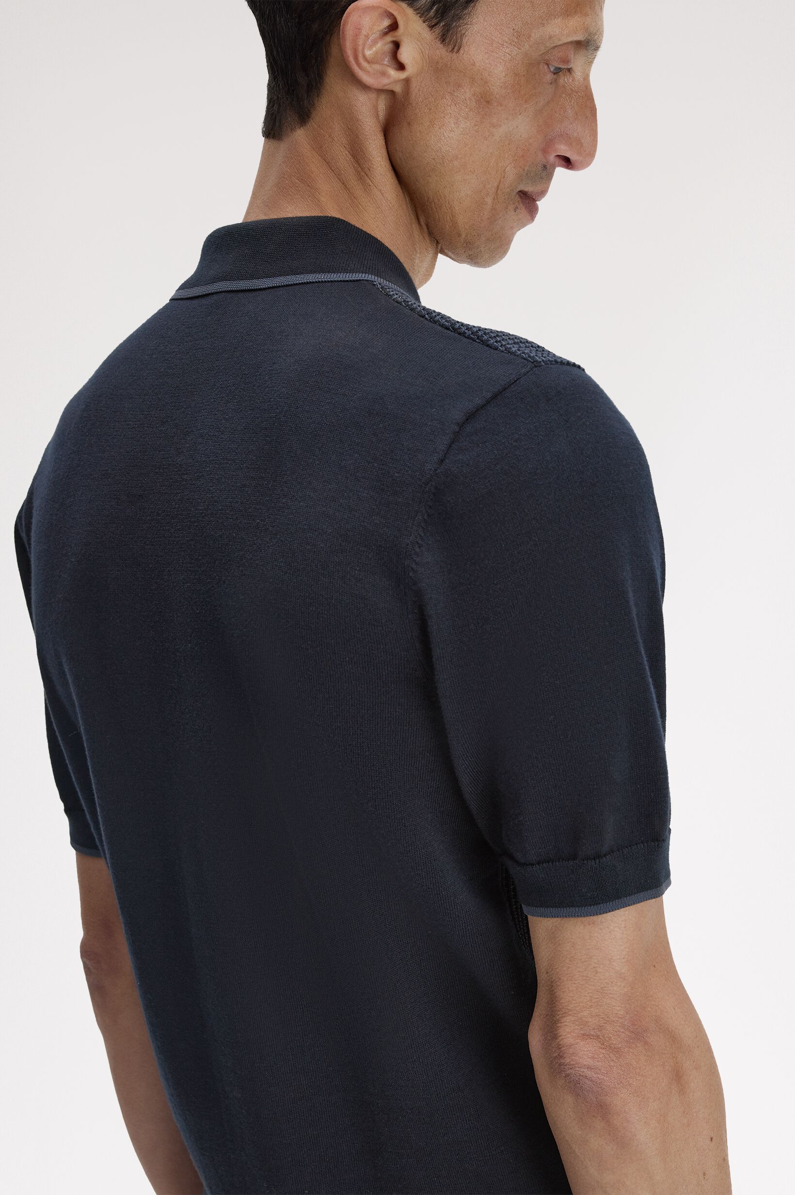 FRED PERRY 「Tonic Waffle Knitted Shirt ／トニックワッフルニットポロシャツ」|ポロシャツ|