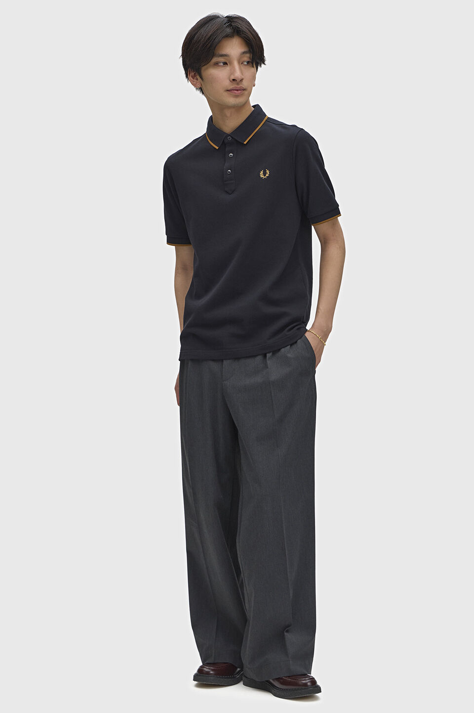 FRED PERRY 「Collar Stand Polo Shirt／カラースタンドポロシャツ」|ポロシャツ|