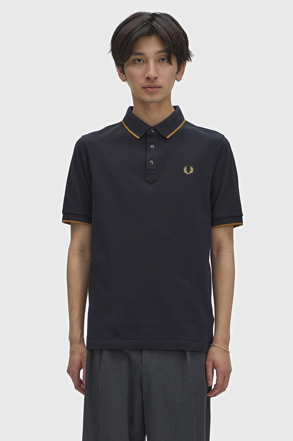 FRED PERRY 「Collar Stand Polo Shirt／カラースタンドポロシャツ」|ポロシャツ|