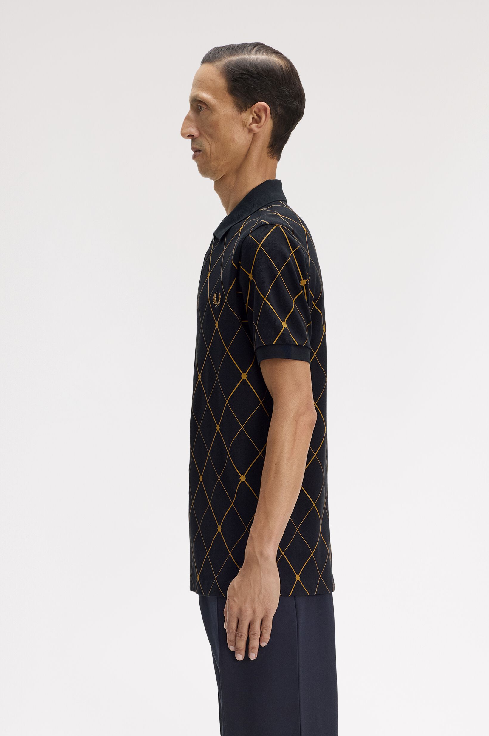 FRED PERRY 「Argyle Print Fred Perry Shirt／アーガイルプリントフレッドペリーポロシャツ」|ポロシャツ|