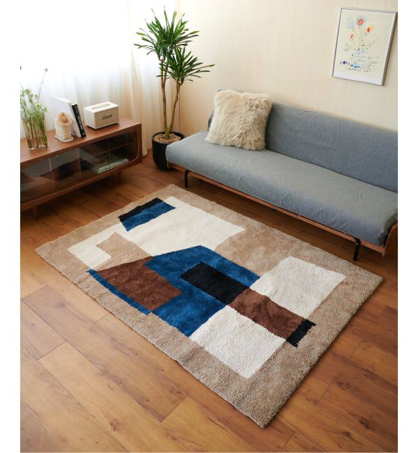 【最終値下げ】GEOMETRIC RUG 140×200ジオメトリックラグ GEOMETRIC RUG 140×200 ジオメトリックラグ（journal standard