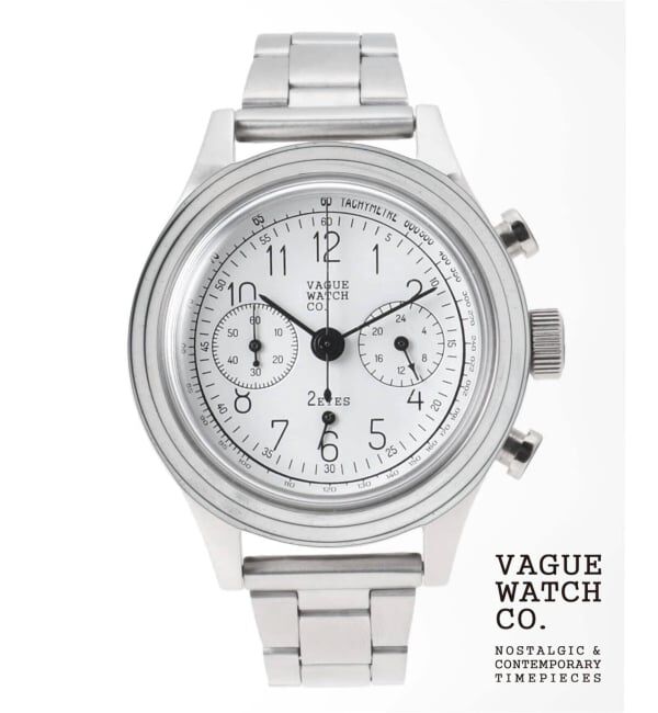 HIROB「VAGUE WATCH CO. 2 EYES White」|腕時計|シルバー