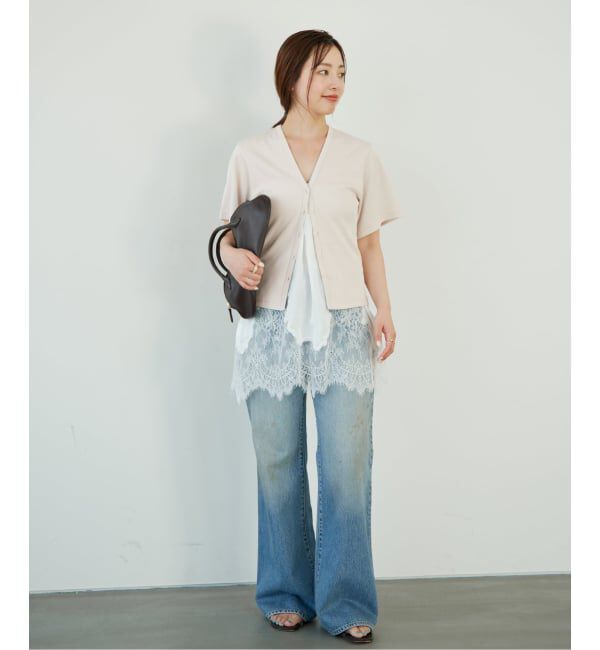 Plage「《予約》フライス カーデ TEE」|カーディガン|