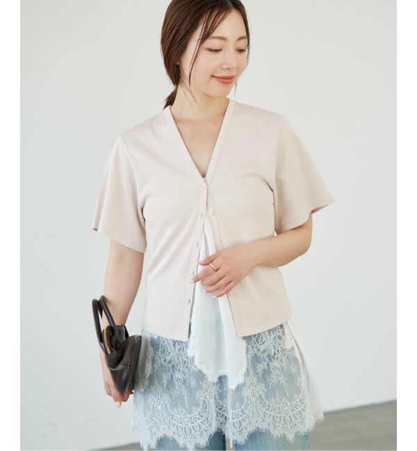 Plage「《予約》フライス カーデ TEE」|カーディガン|