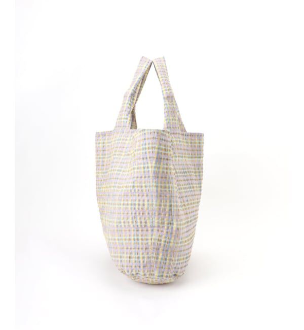 IENA LA BOUCLE「IENA LA BOUCLE シアーチェックトートバッグ」|トートバッグ|