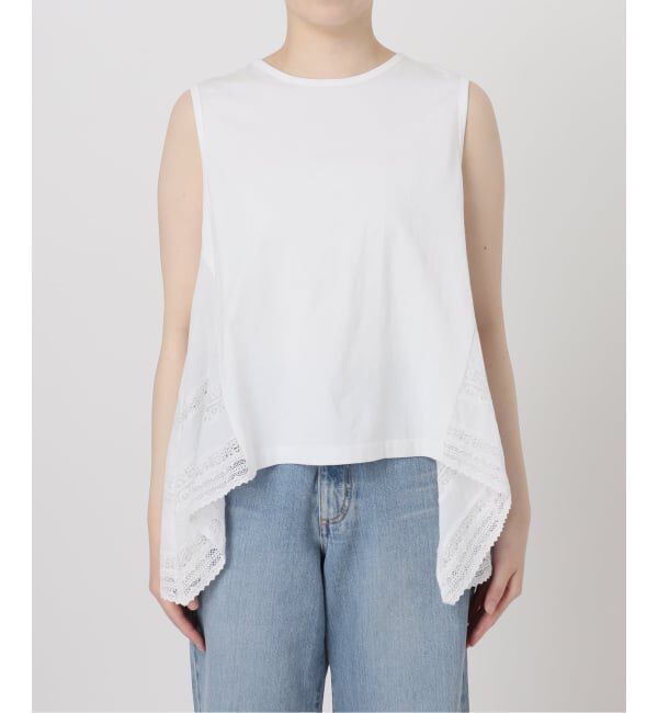 IENA「AAYUSHI/アユーシ バックスカーフノースリーブトップス SGN08111」|Tシャツ・カットソー|