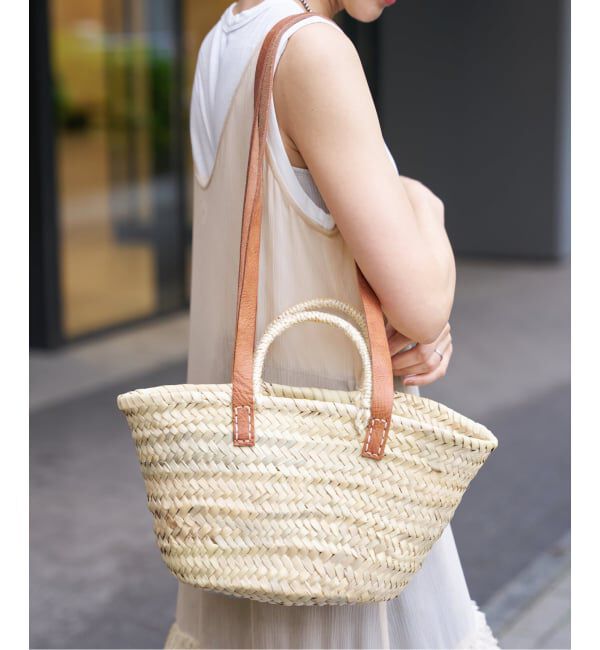 IENA LA BOUCLE「AFRICAN SQUARE/アフリカンスクエア LA BOUCLE カゴバッグ KR24056-01」|かごバッグ|