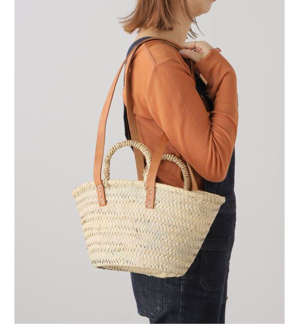 IENA LA BOUCLE「AFRICAN SQUARE/アフリカンスクエア LA BOUCLE カゴバッグ KR24056-01」|かごバッグ|
