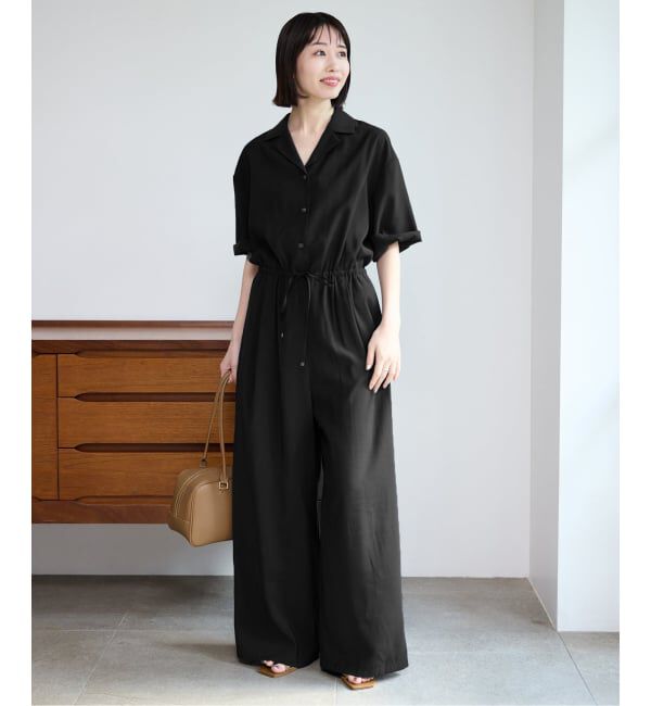SLOBE IENA「《WEB限定/追加2予約》ハーフスリーブオールインワン」|オールインワン|