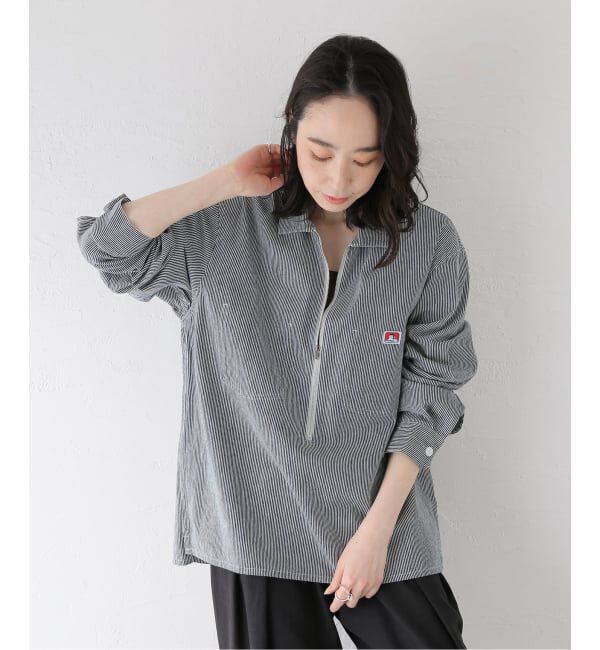 417 EDIFICE「【BEN DAVIS / ベンデイビス】417別注 Half Zip Shirt」|シャツ・ブラウス|