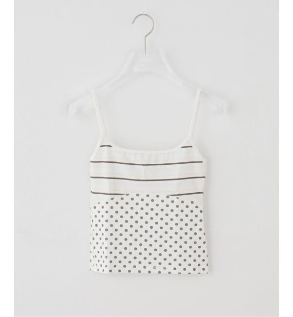 PULP「OMO / オモ Printed Spaghetti Strap Tank」|タンクトップ|ホワイト