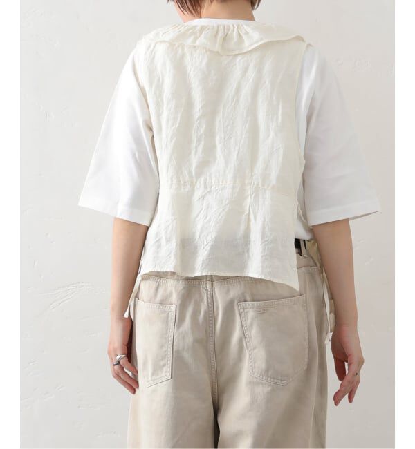 journal standard luxe「リネンワッシャー フリルジレ」|シャツ・ブラウス|